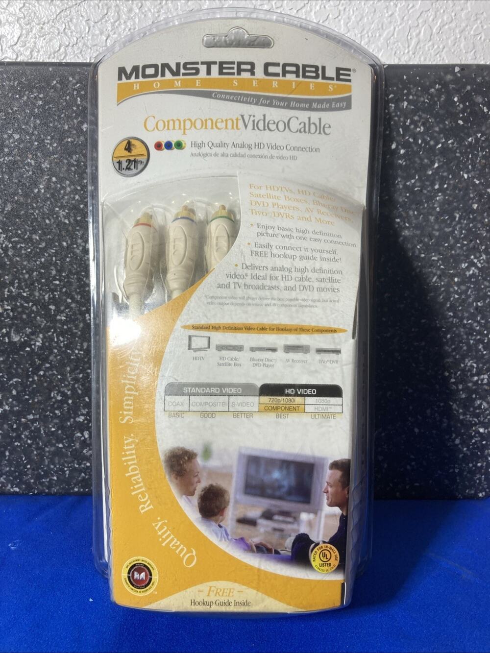 Monster Cable Home Series Component Video Cable Four Foot